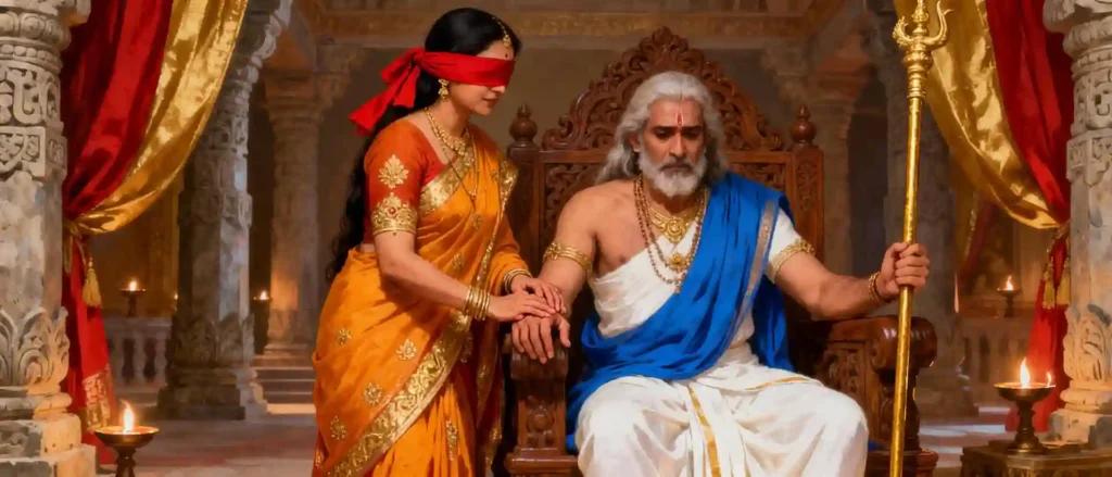 गांधारी और धृतराष्ट्र - महाभारत की प्रसिद्ध जोड़ी