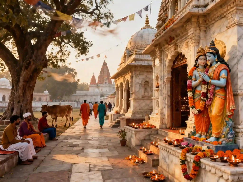 वृंदावन का पवित्र और आध्यात्मिक वातावरण